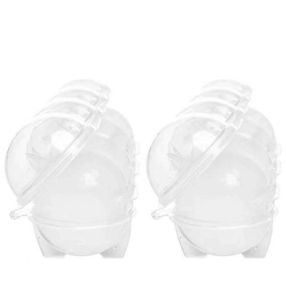 Sphere Cube Tray Big Silicone Mold 2X Ice Ball Maker Whiskey Round Mould