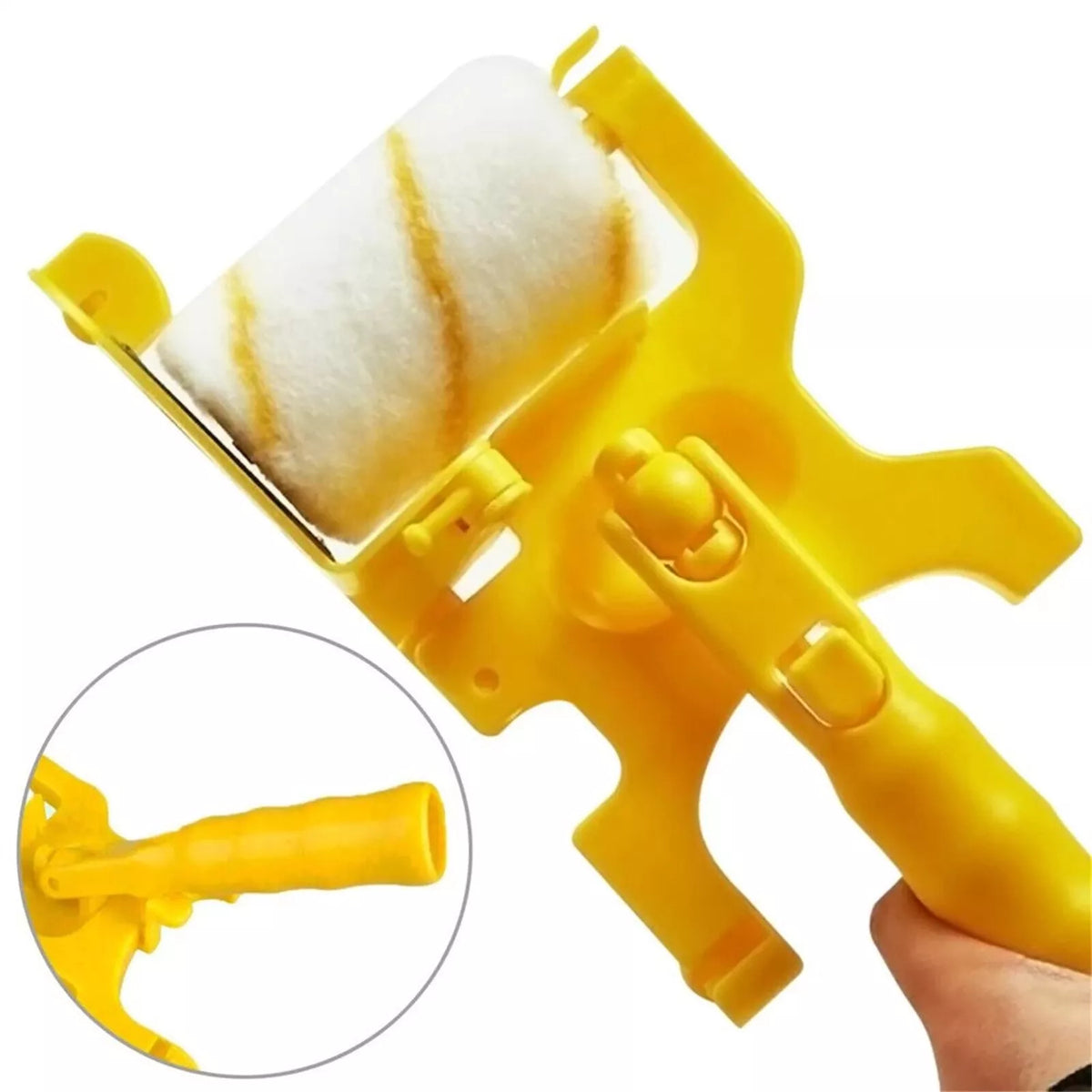 Paint Edger Roller Brush Set Furniture Home Wall Ceilings Portable Clean Cut