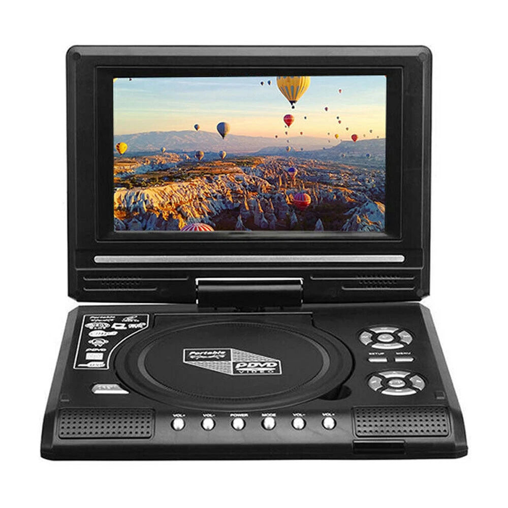 Swivel Screen 7.8 Inch Portable DVD Player CD, DVD, VCD, All Regions Playback