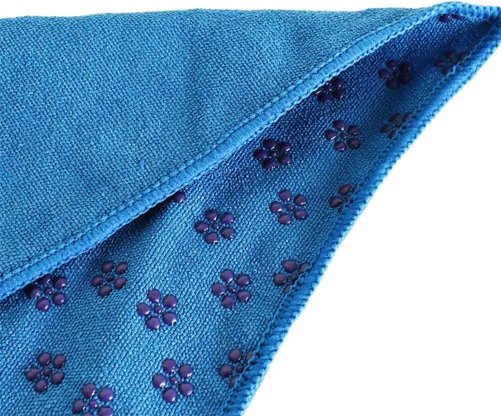 Microfiber Thick Fitness Gym Blanket Non-Slip Eco-friendly Yoga Mat Towel Blue