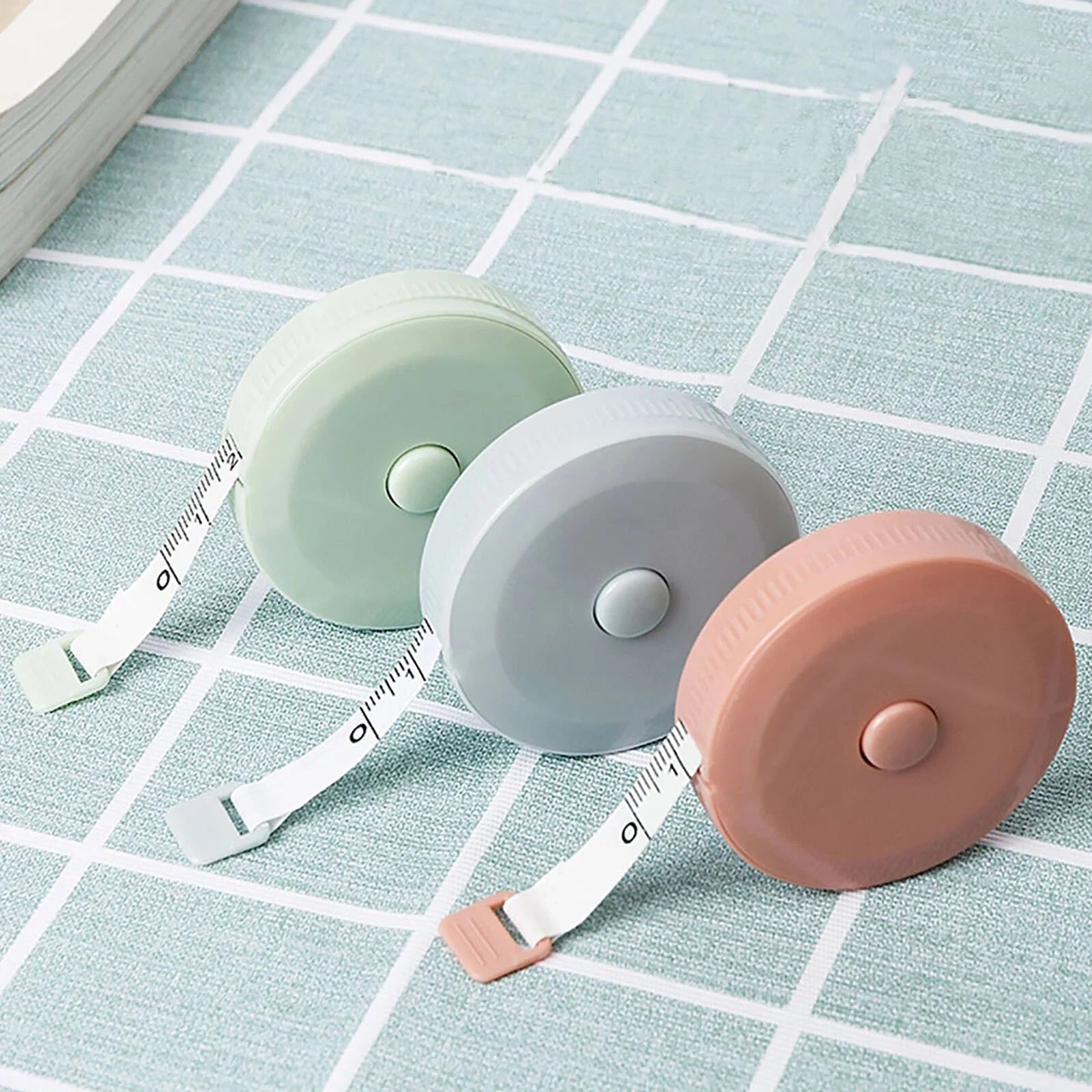 Green Sewing Cloth Tailor Tape Measure 1.5m Retractable Body Measuring