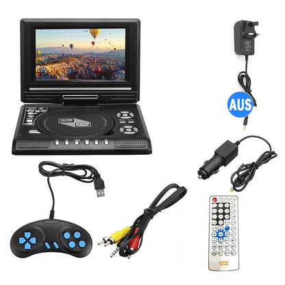 Swivel Screen 7.8 Inch Portable DVD Player CD, DVD, VCD, All Regions Playback