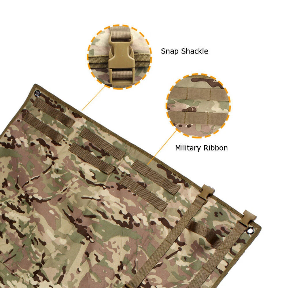 Training Molle Roll Up Hunting Gun Pad Tactical Shooting Range Mat Camouflage