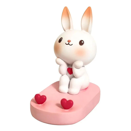 Cute Mobile Phone Stand Cartoon Rabbit Phone Holder Office Desktop Stand