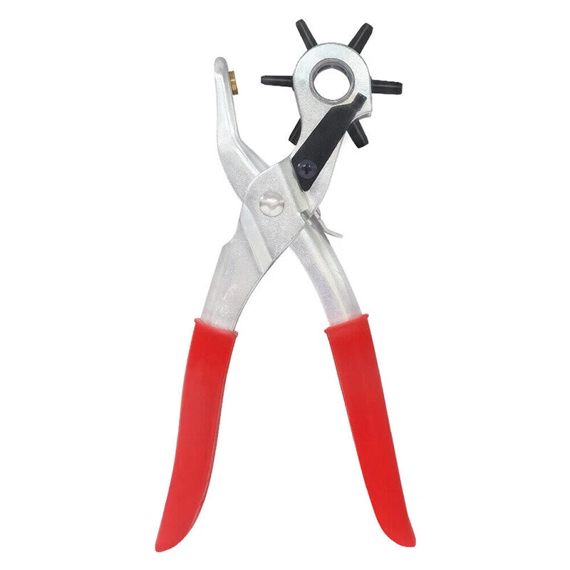 Leather Belt Eyelet Hole Punch 2-4.5mm Revolving Puncher Plier Craft Tool