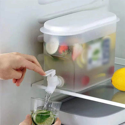 3.5L Beverage Drink Dispenser Water Jug Tap Refrigerator Lemonade Container