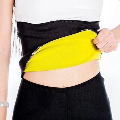 Sweat Fat Burn Tummy Trimmer Waist Trainer Fit Body Shaper Slimming Belt Small