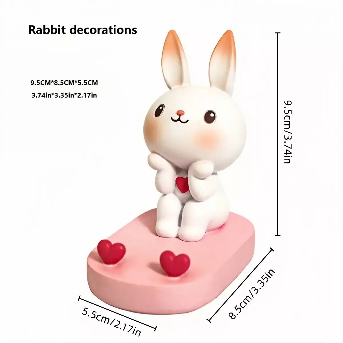 Cute Mobile Phone Stand Cartoon Rabbit Phone Holder Office Desktop Stand