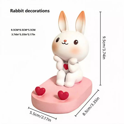 Cute Mobile Phone Stand Cartoon Rabbit Phone Holder Office Desktop Stand