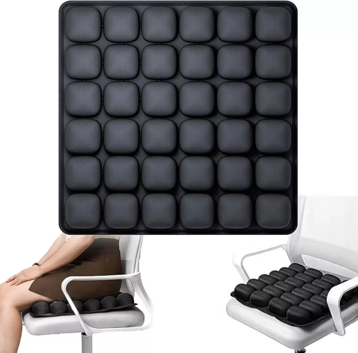Anti-Decubitus Airbag Wheelchair Inflatable Travel Cushion Office Car Air Seat