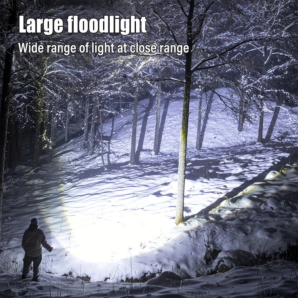 Rechargeable Flashlight Hunting Camping Spot Light Torch LED Handheld Spotlight
