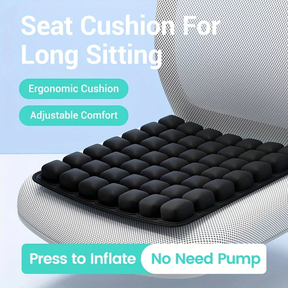 Anti-Decubitus Airbag Wheelchair Inflatable Travel Cushion Office Car Air Seat