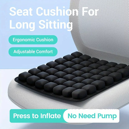Anti-Decubitus Airbag Wheelchair Inflatable Travel Cushion Office Car Air Seat