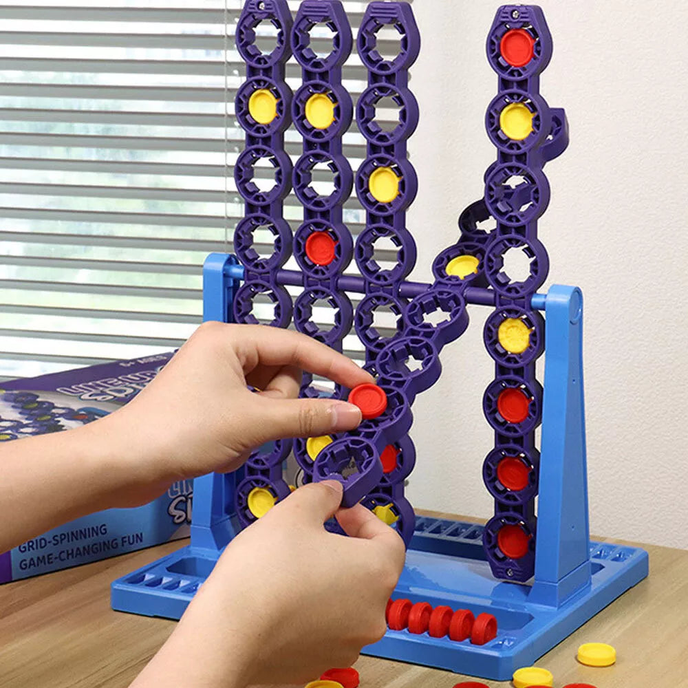 Classic Board Game Connect 4 Spin Game Spinning Connect 4Grid