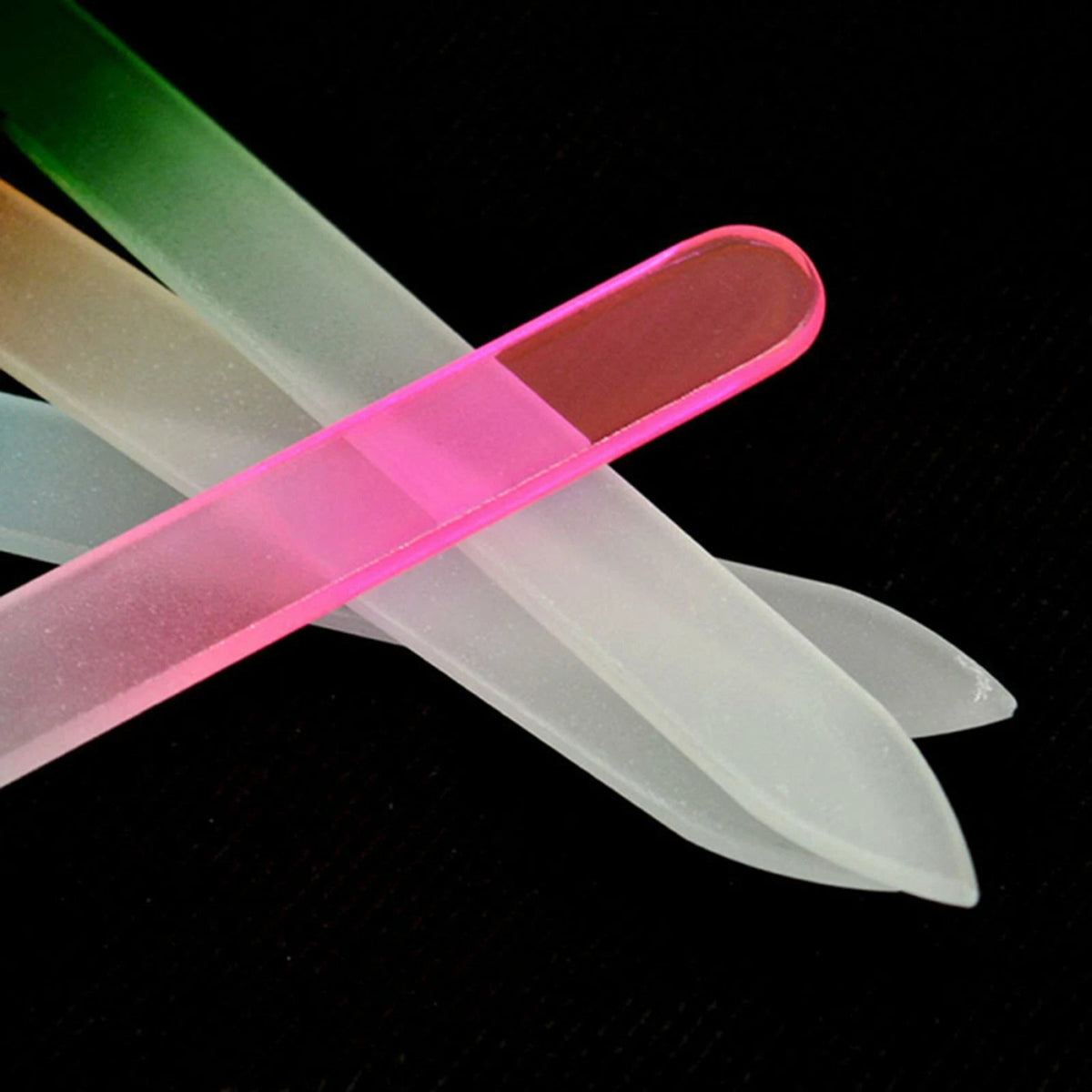 8x Manicure Acrylic Gel Durable Nail File Crystal Glass Buffer Art Files Device