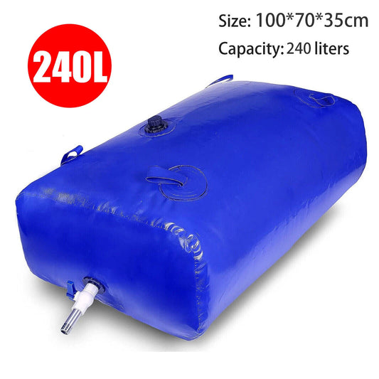 240L Water Bladder Tank Soft Water Storage Bag Camping Fishing Boating Large