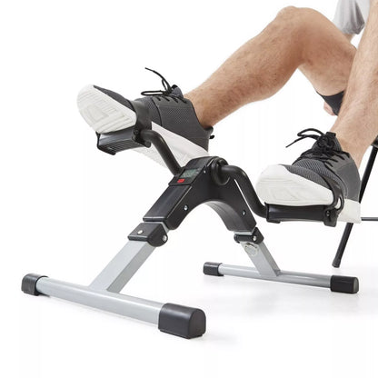 Bike Folding Exerciser Pedal Mini Exercise Trainer Home Gym Pedal Cycle Machine