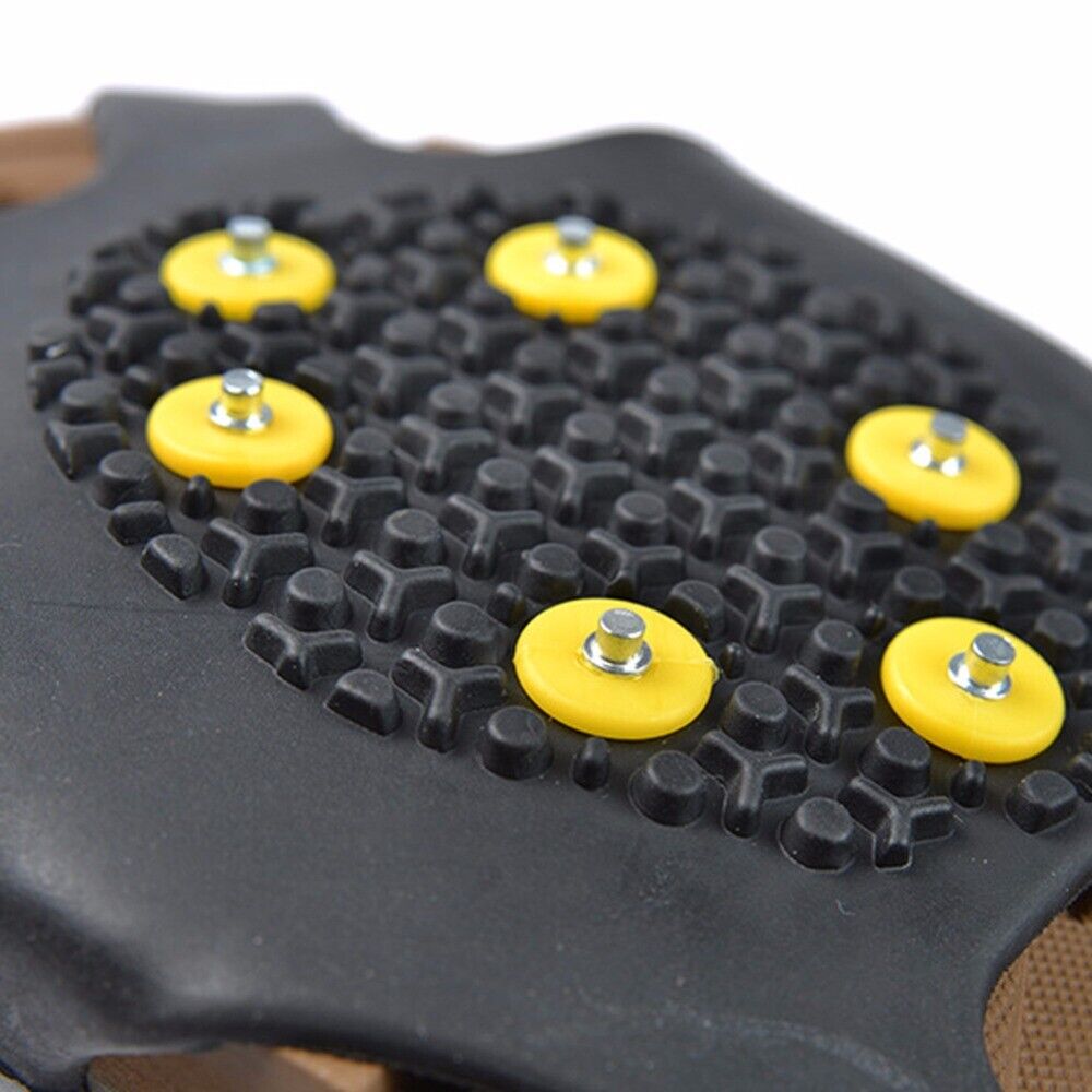 Anti-slip Snow Shoe Spikes Grips Shoes Boots Ice Cleats 10-Stud Medium