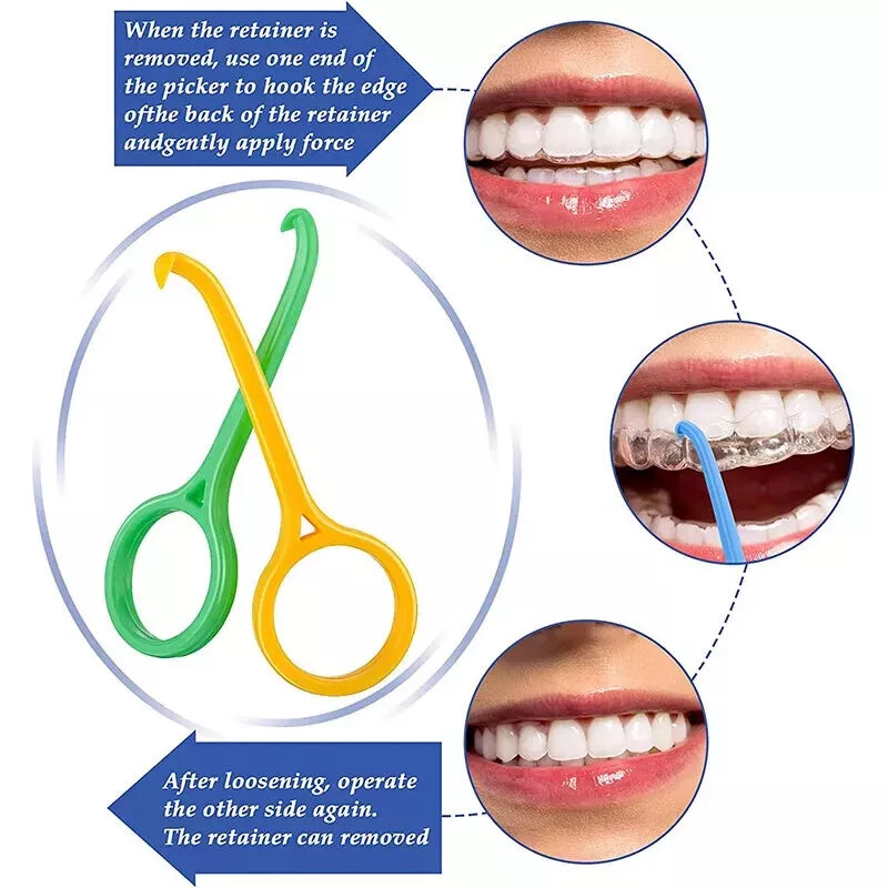 5x Invisible Braces Extractor Adult Child Aligner Removal Tool Tooth Hook