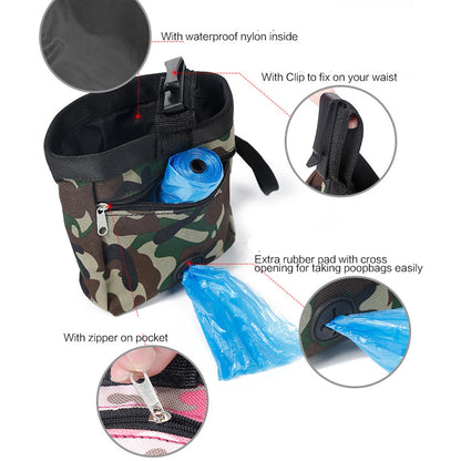 Feed Pouch Training Snack Waist Bag Pet Puppy Dog Obedience Training Treat Bag