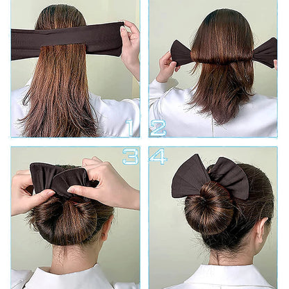 Twist Maker Print Hair Tool Gift Deft Bun Hair Bands Knotted Wire Headband