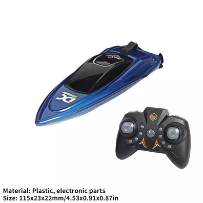 High Speed Racing Boat 4CH Remote Control Mini RC Boats 2.4G LED Light Toy
