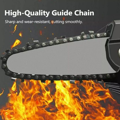 2PC Mini Cordless Electric Chainsaw Wood Cutter 6" Chainsaw Chains