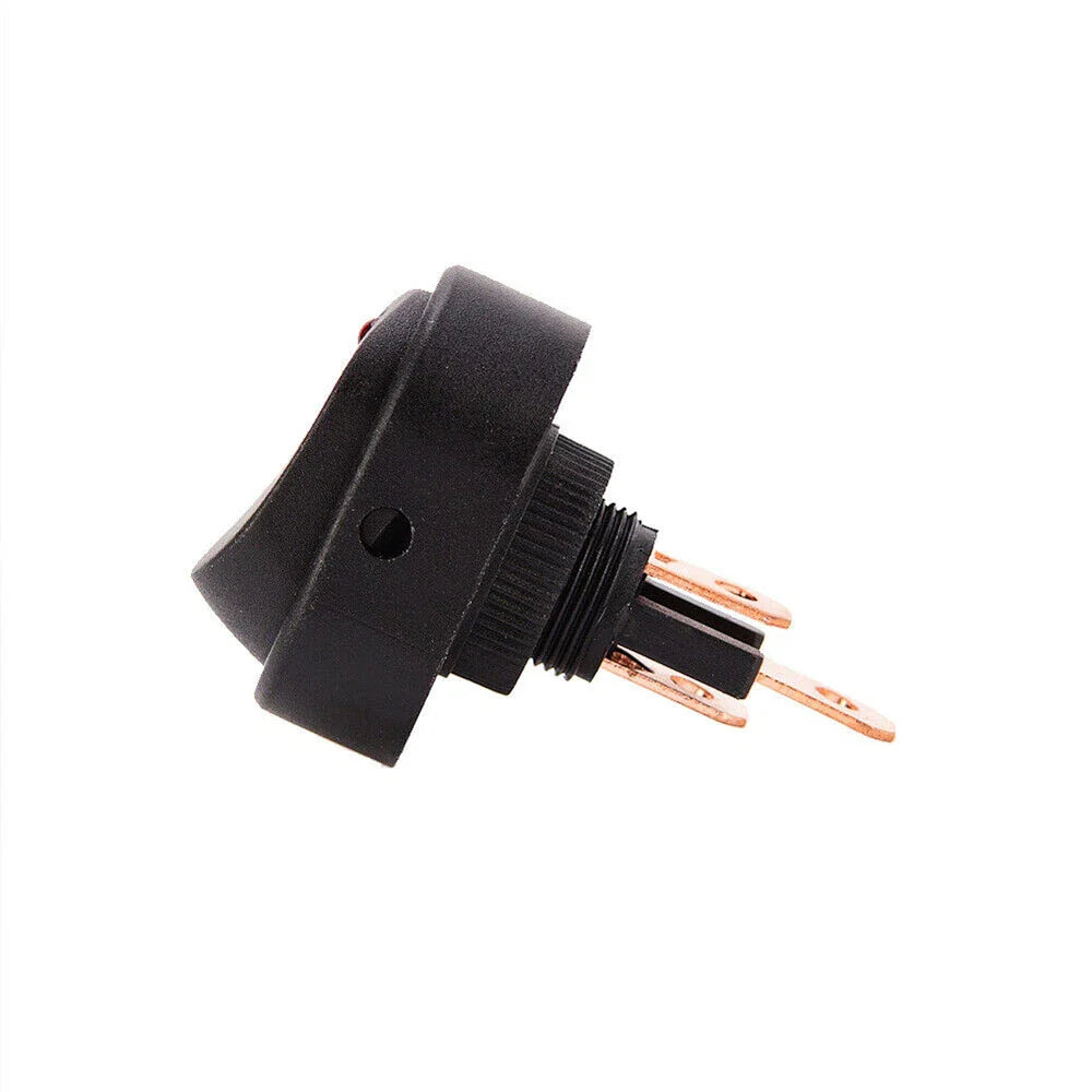 8pcs Car Motor Boat Heavy Duty Red LED OFF/ON Rocker Toggle Switch 12V 30A