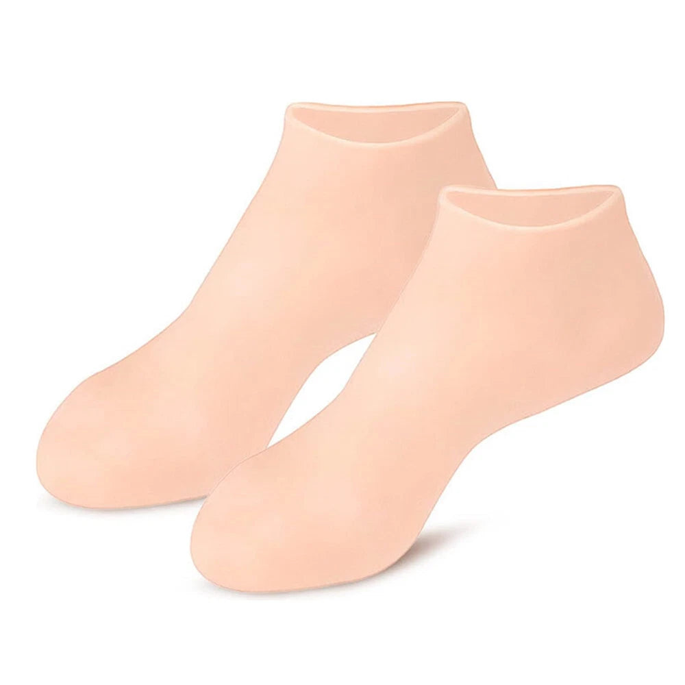 1 Pair Spa Silicone Moisturizing Gel Foot Care Socks Anti Cracking Anti Skid