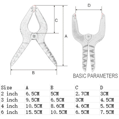 12PCS Grip Plastic Clips Nylon Spring Clamps DIY Tools Photography Woodworking