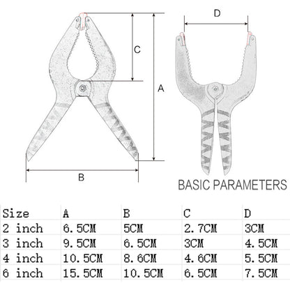 12PCS Grip Plastic Clips Nylon Spring Clamps DIY Tools Photography Woodworking