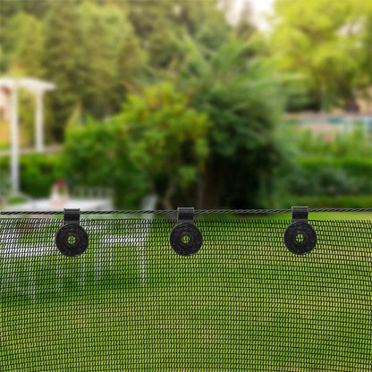 50PCS Round Plastic Sun Shade Net Black Clips Shade Cloth Plastic Clips