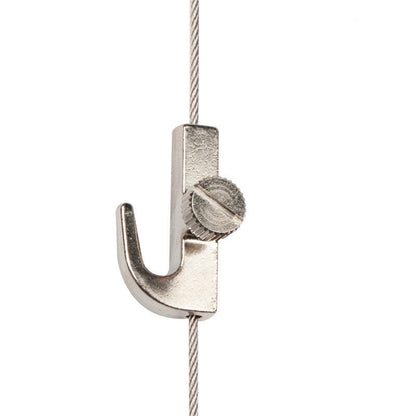 10PCS Adjustable Picture Hooks Perlon Steel Wire Art Hanging System Hangers