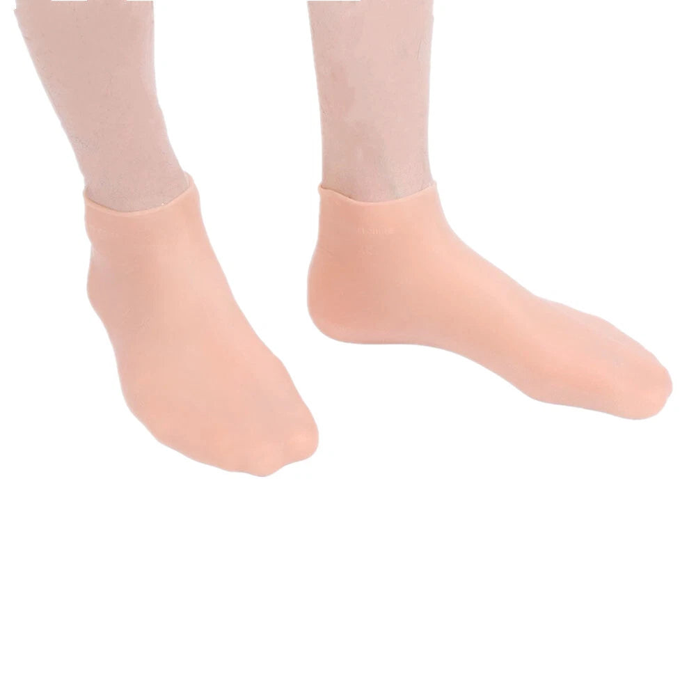 1 Pair Spa Silicone Moisturizing Gel Foot Care Socks Anti Cracking Anti Skid