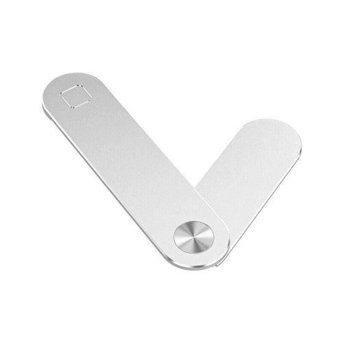 Laptop Side Mount Clip Portable Adjustable Magnetic Phone Computer Holder Silver