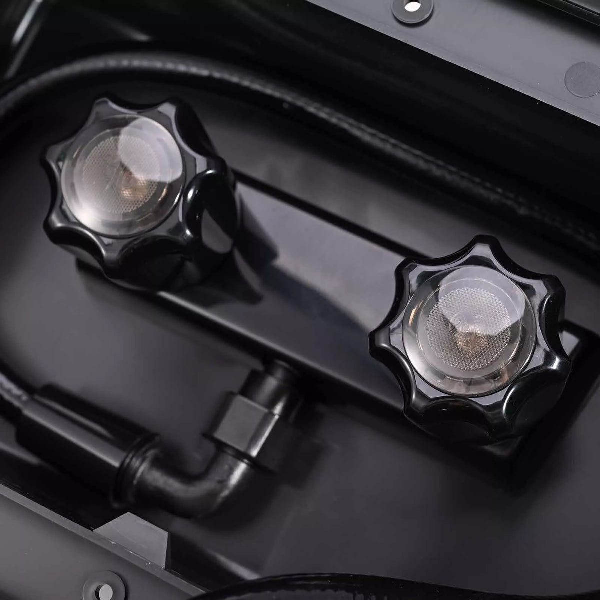 Caravan Camper Trailer Boat RV External Shower Box Kit Faucet Black Outdoor