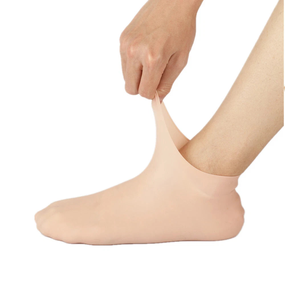 1 Pair Spa Silicone Moisturizing Gel Foot Care Socks Anti Cracking Anti Skid