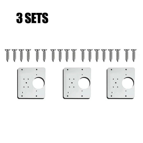 Rust Resistant Steel Furniture Repair Mount Tool Hinge Repair Plate Cupboard