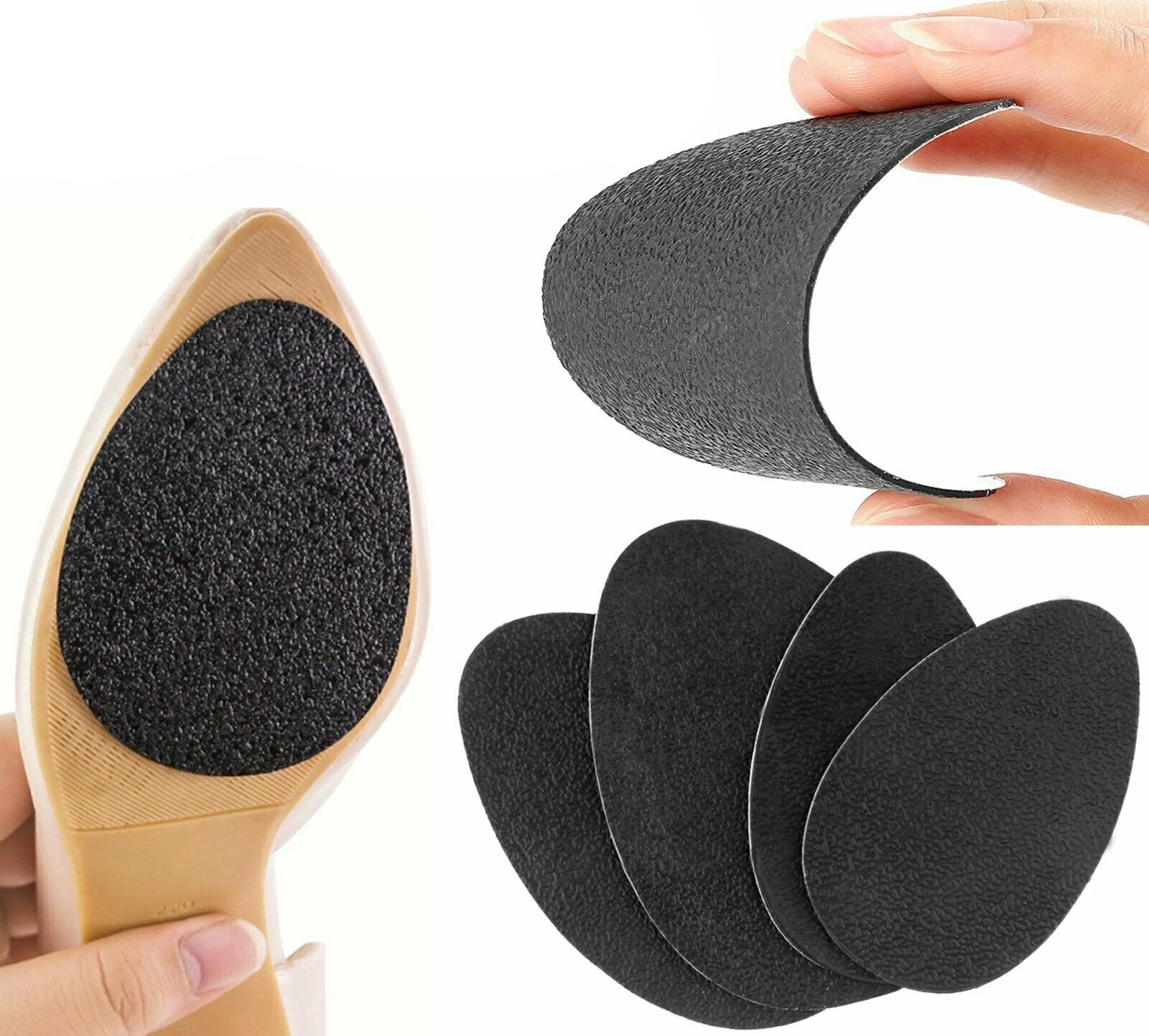3 Pairs High Heels Shoe Sole Grip Pads Self Adhesive Non Slip Soles Care