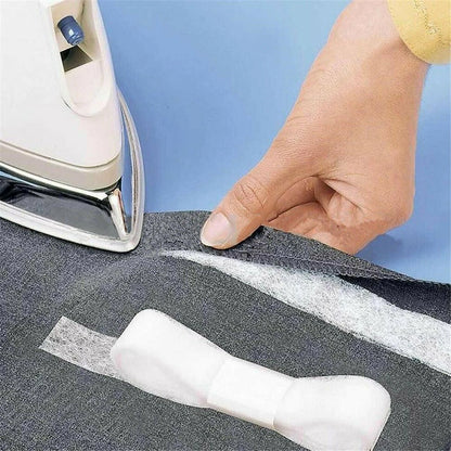 64M Adhesive Hem Fabric Fusing Tape Iron-on Hemming Tape 15mm Wide