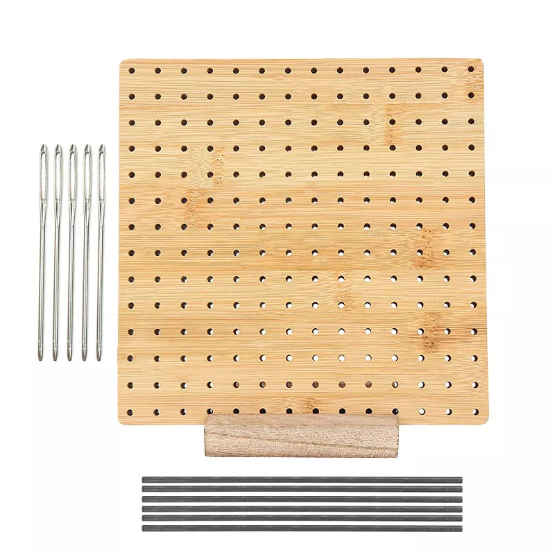Blocking Board Mat Kit Wooden Bamboo Crochet Stainless Steel Rod Pins Set