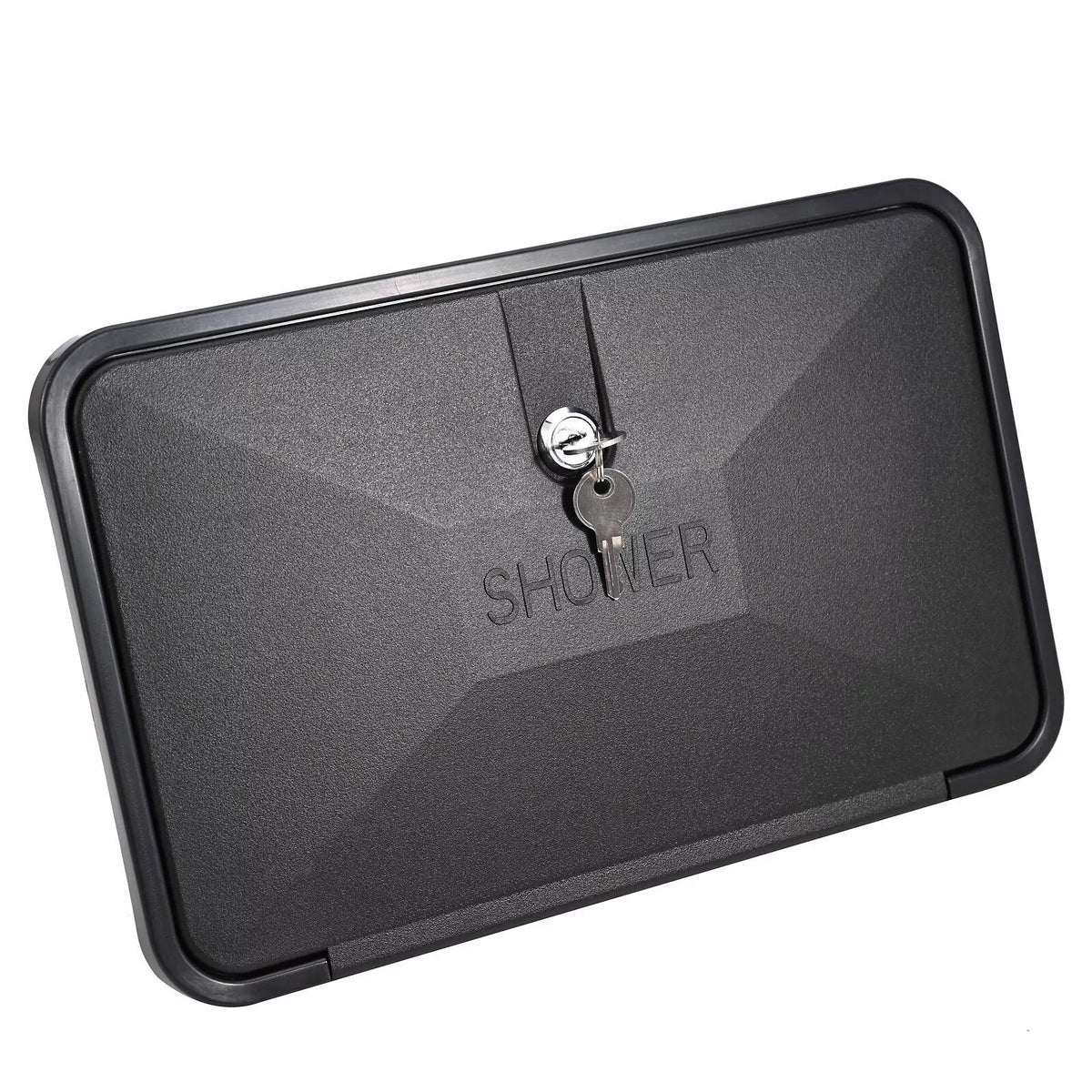 Caravan Camper Trailer Boat RV External Shower Box Kit Faucet Black Outdoor