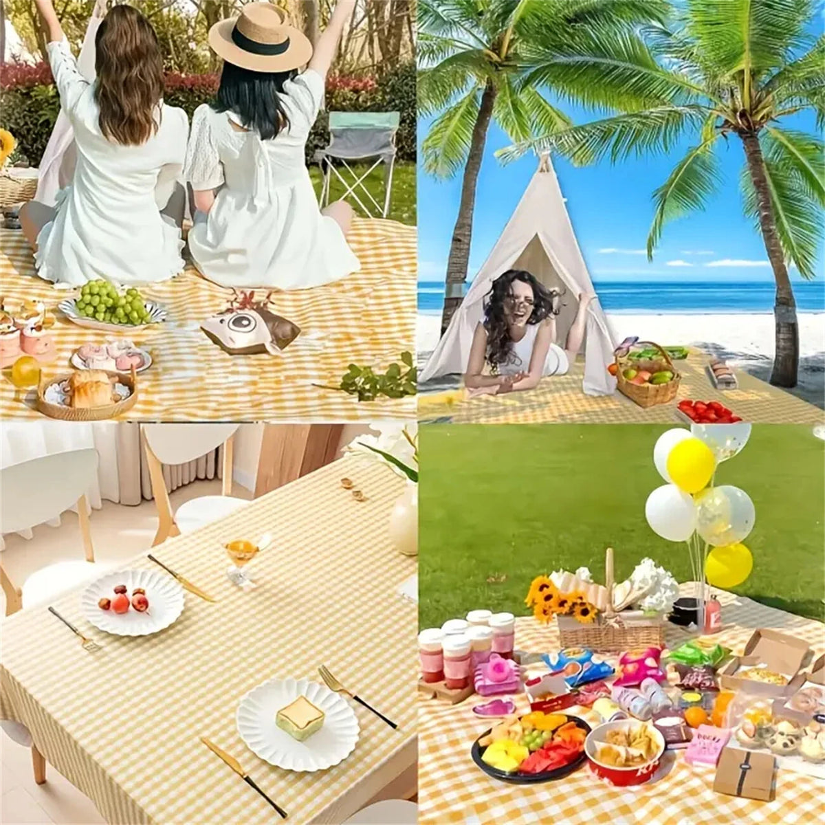 Outdoor Beach Camping Mat Large Waterproof Blanket Camping Picnic Mat