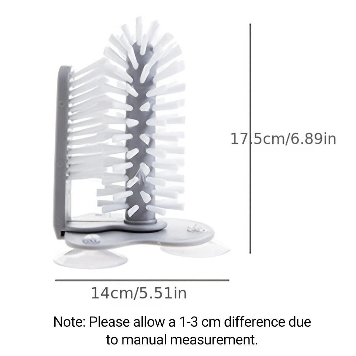 Glass Cup Brush Suction Cup Sink Water Bottle Cleaning Brush Kitchen Tool
