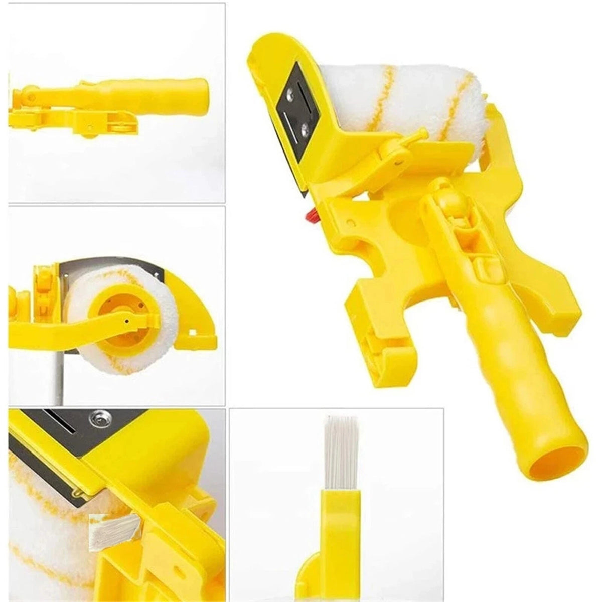 Paint Edger Roller Brush Set Furniture Home Wall Ceilings Portable Clean Cut