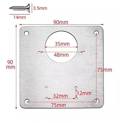 Rust Resistant Steel Furniture Repair Mount Tool Hinge Repair Plate Cupboard