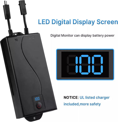 Power Recliner LED Reclining Sofa Lift Chair 2500mAH Wireless Battery Pack
