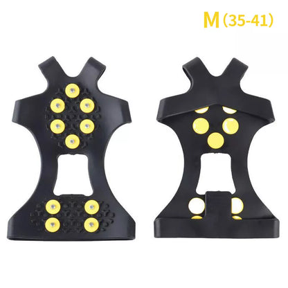 Anti-slip Snow Shoe Spikes Grips Shoes Boots Ice Cleats 10-Stud Medium