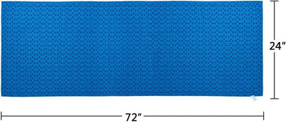 Microfiber Thick Fitness Gym Blanket Non-Slip Eco-friendly Yoga Mat Towel Blue