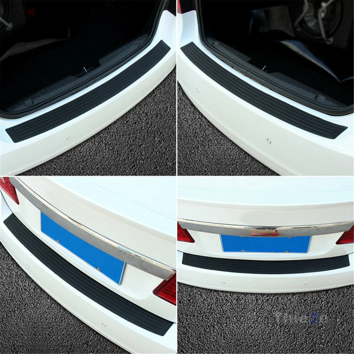 Universal Rubber Bumper Guard No Scratch Car Trunk Rear Edge Protector Auto